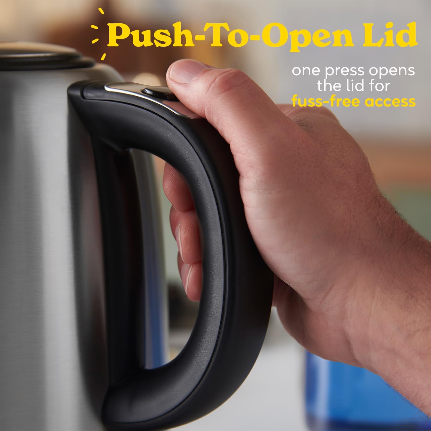 Thumbnail 2 de Russell Hobbs Brushed Stainless Steel Electric Kettle 1.7L (20460) — Quiet, Fast Boil and Easy Maintenance
