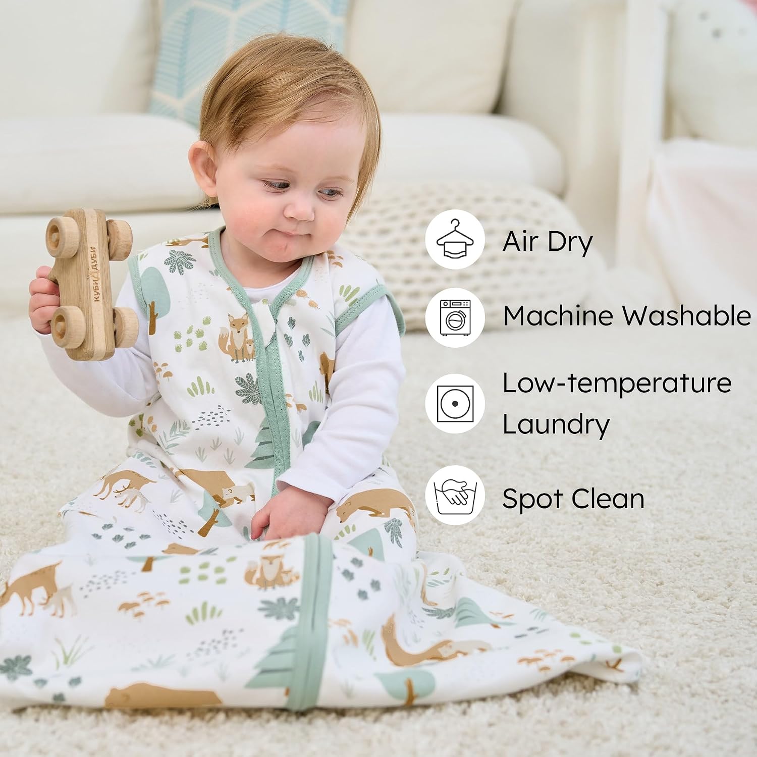 Thumbnail 3 de FIEMOL Gigoteuse été 0,5 Tog – Lot de 3 turbulette coton 18-24 mois (89-101 cm)