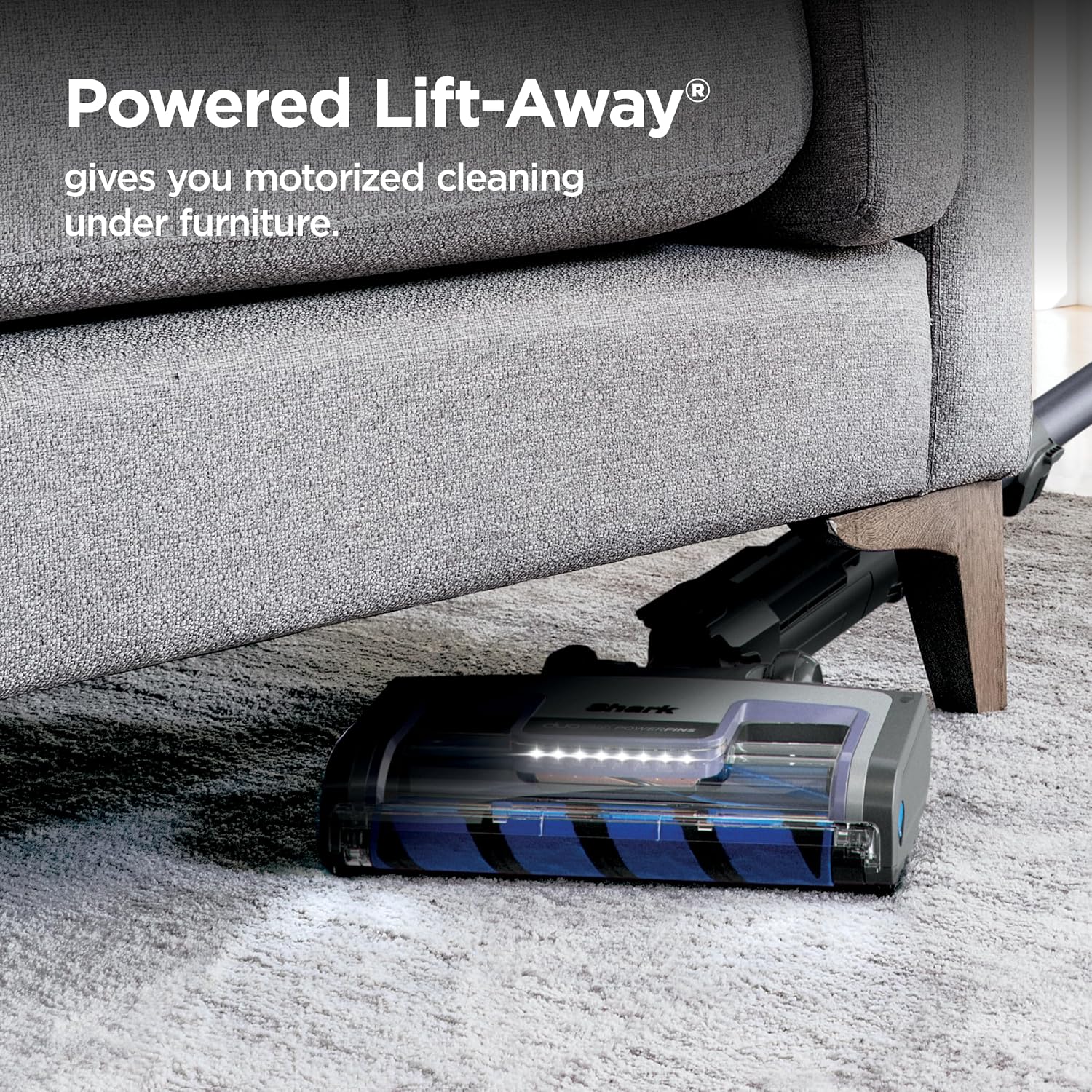 Detalle de Shark Vertex AZ2001AMZ Upright Vacuum with DuoClean PowerFins, Powered Lift-Away, and Self-Cleaning Brushroll