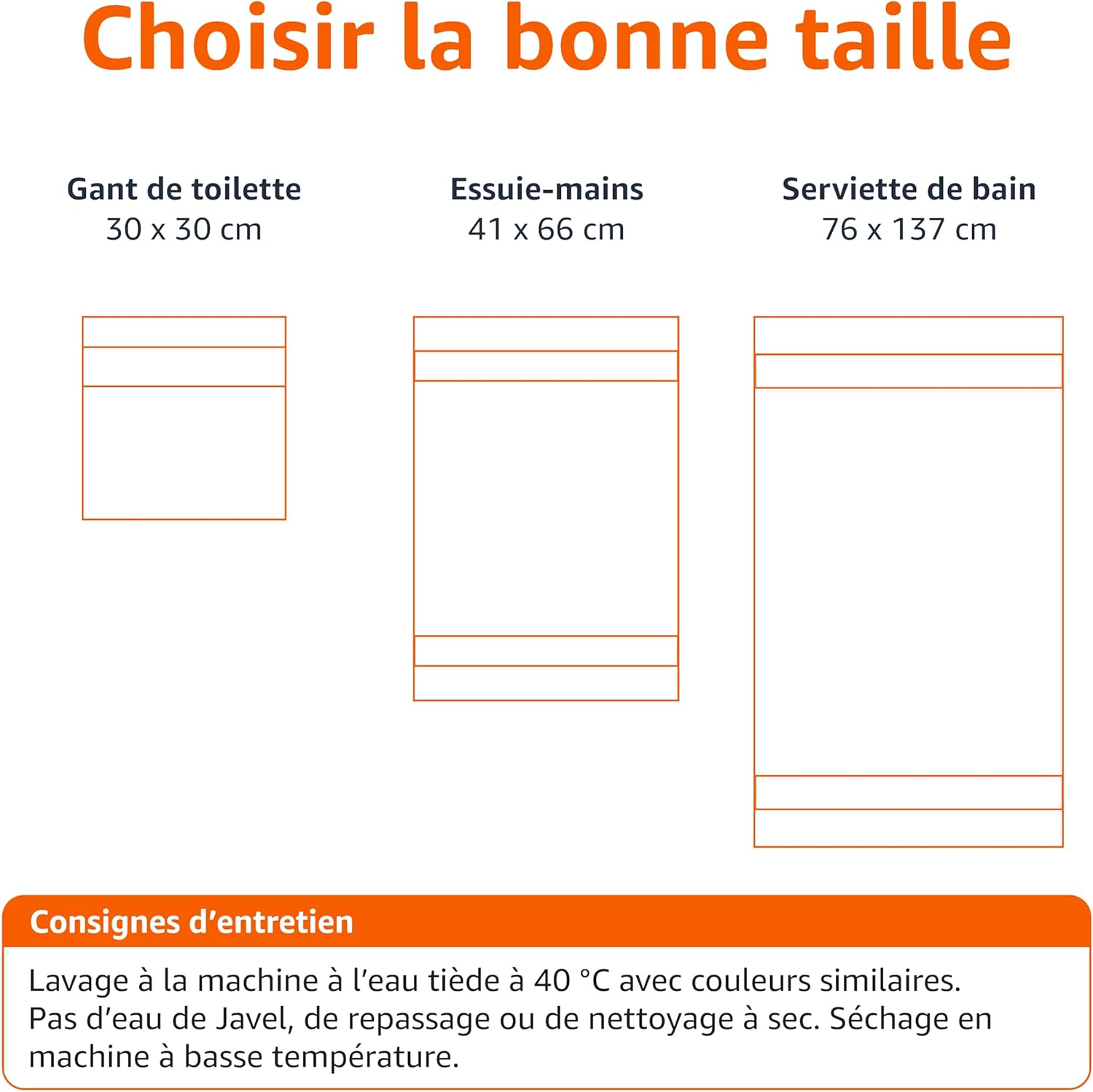 Detalle de Amazon Basics Lot de 6 Serviettes de Toilette en coton biologique – Taupe, 41 x 66 cm