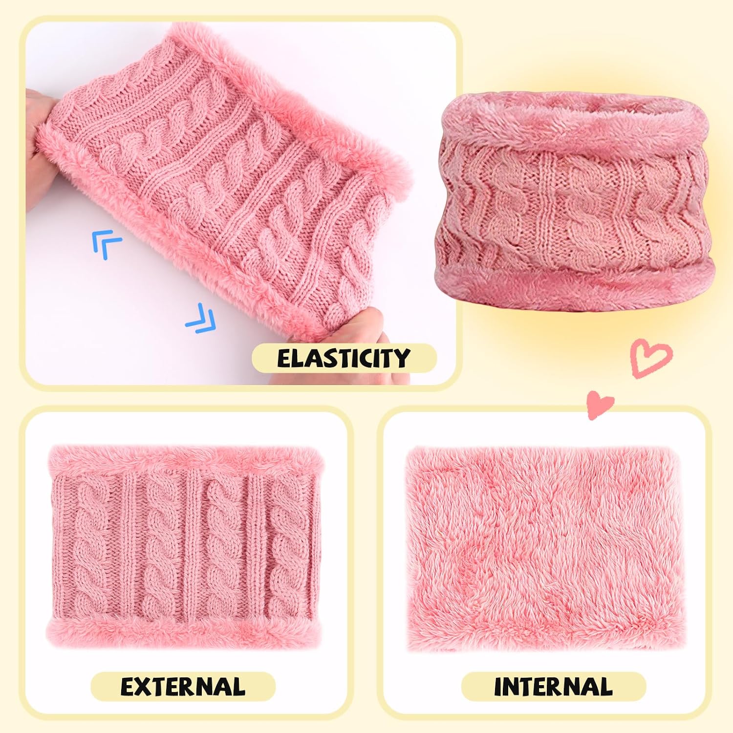 Thumbnail 3 de Duoyeree Baby Winter Hat, Scarf & Mitten Set, Fleece-Lined, 0-3T