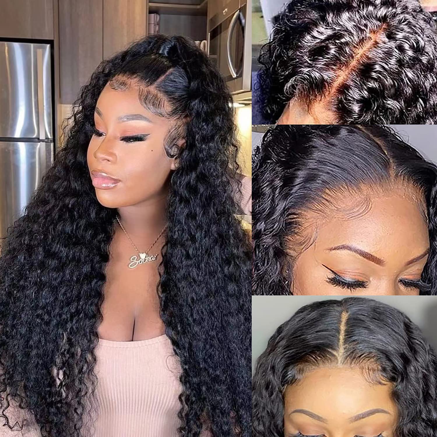 Thumbnail 6 de Jewhaut 613 13x6 Blonde Wig Human Hair 200% Density Body Wave Lace Front Wig 613 HD Transparent Lace Frontal Wig