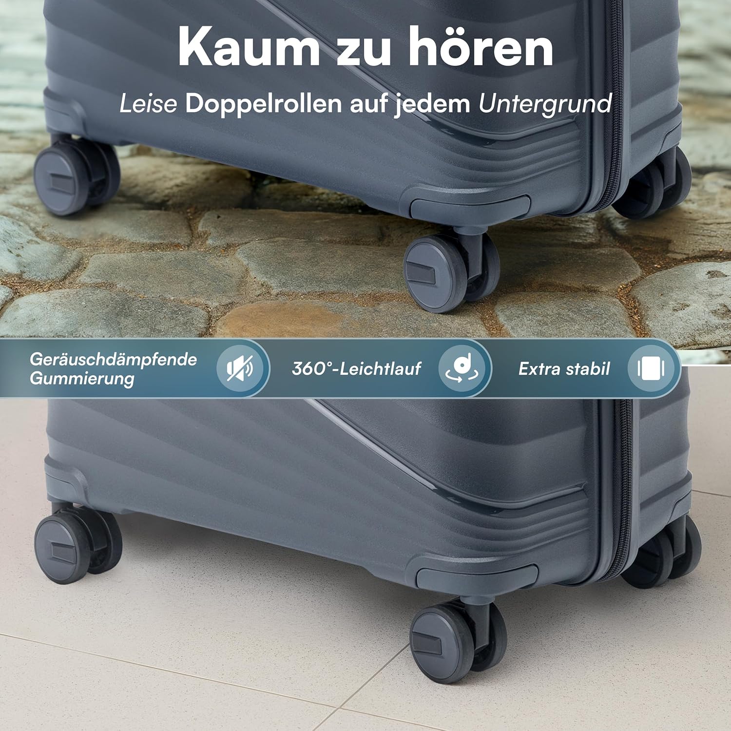 Detalle 2 de Xonic Hartschalenkoffer L 65L – robuster, leichter Reisebegleiter mit TSA-Schloss