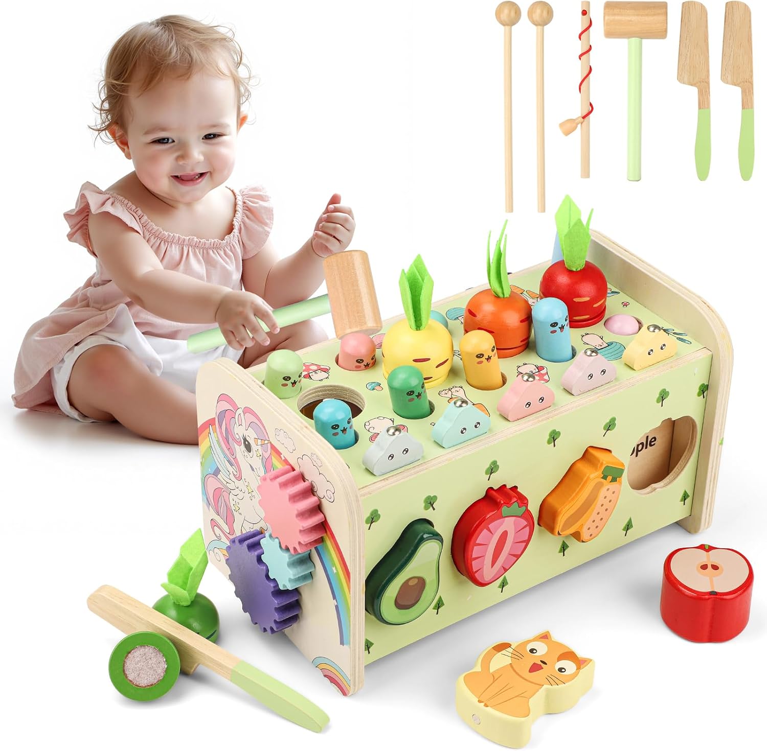 Thumbnail 6 de Montessori Spielzeug Motorik 1 Jahr Holz