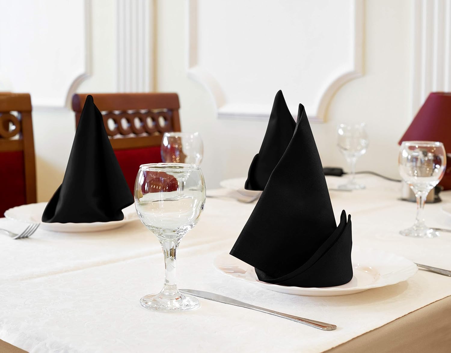 Thumbnail 2 de Utopia Kitchen Stoffservietten 12er Pack Schwarz 46x46 cm