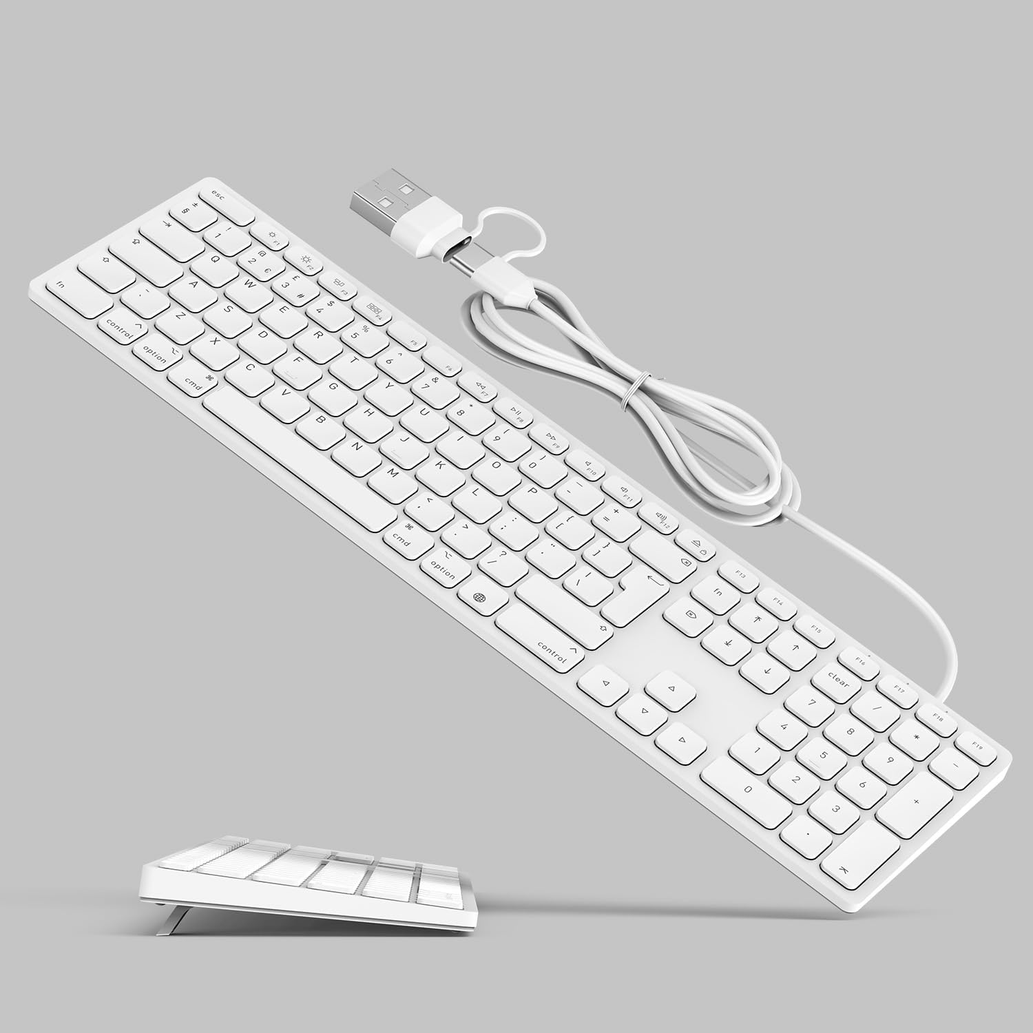 Detalle de Wired Full-Size Keyboard for Mac OS with Numeric Keypad