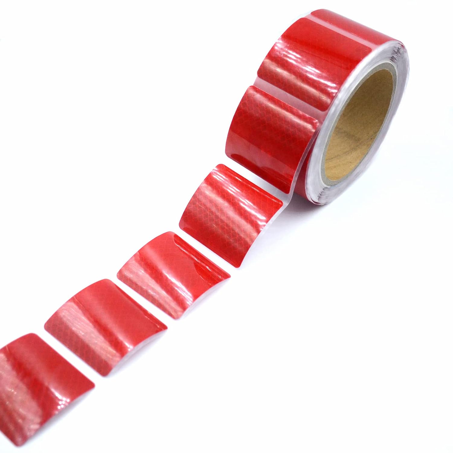 Detalle de XFXIA Cinta Reflectante Roja 5 cm x 5 cm 10 m Adhesiva