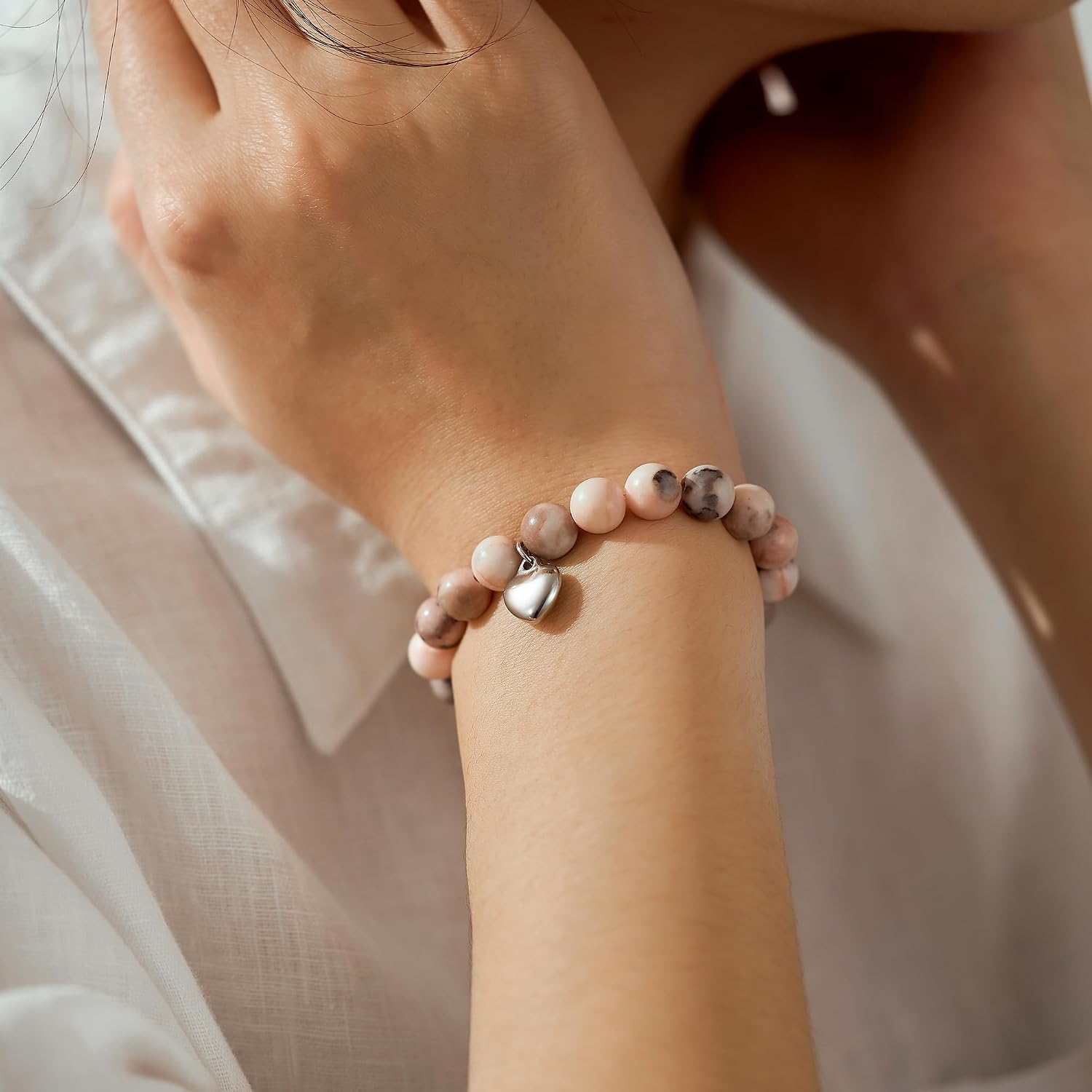 Detalle 2 de POWWA Naturstein Armband 18 cm