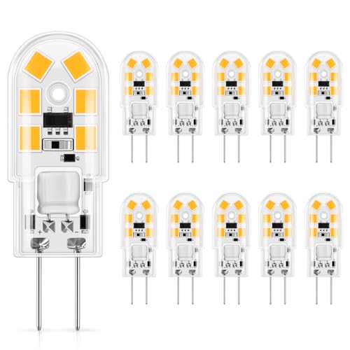 Detalle de DiCUNO Lampadina LED G4 12V 1.5W 3000K, 160lm – confezione da 10 pezzi