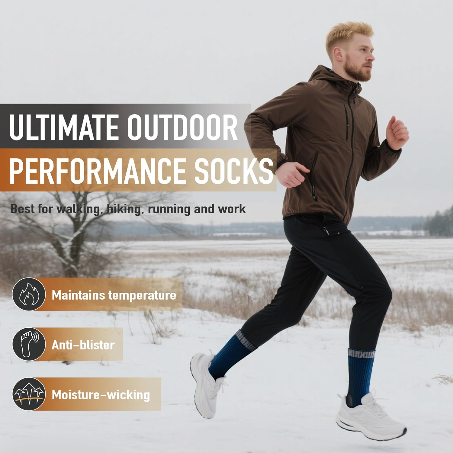 Detalle 2 de Niorasen thermal merino wool socks 3 pairs