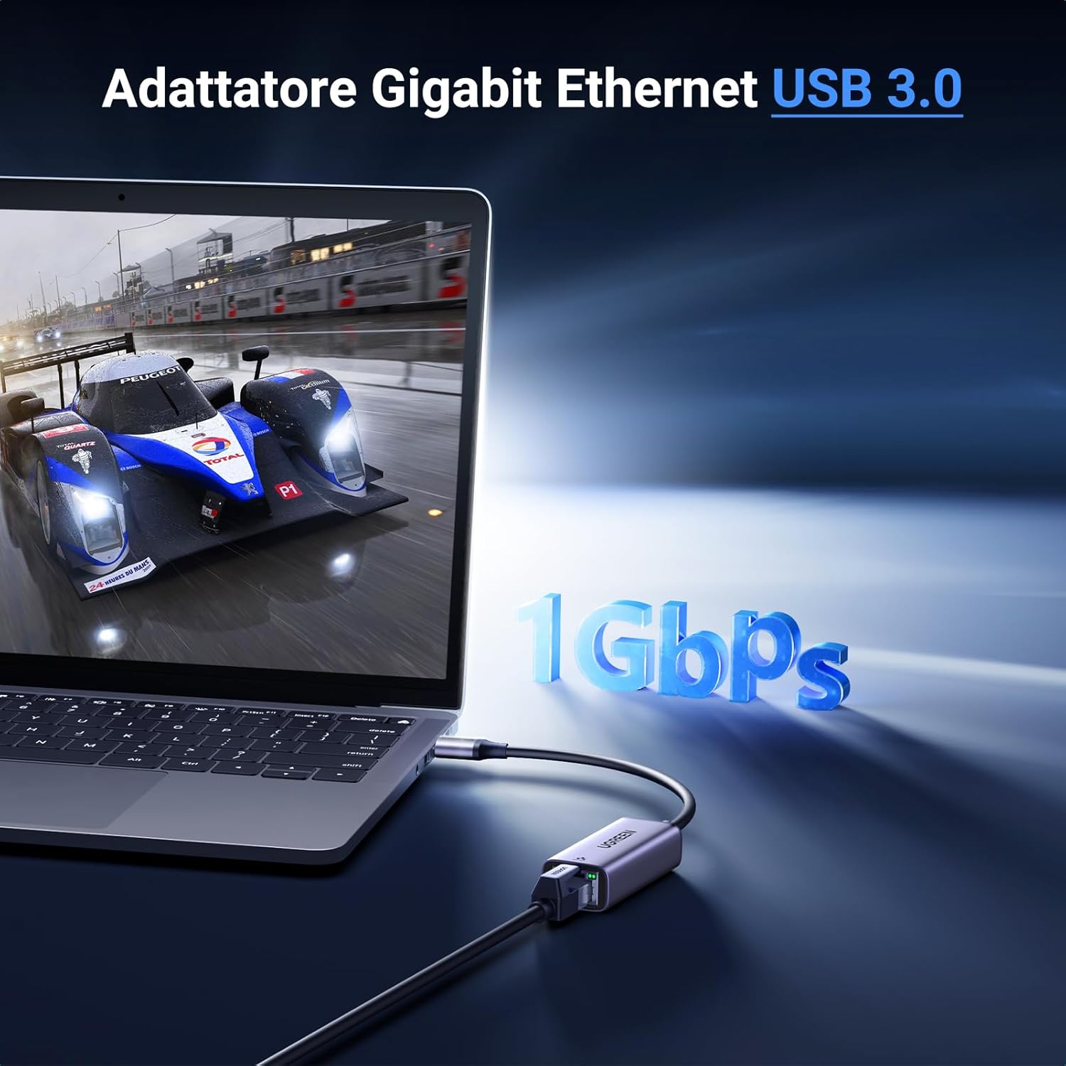 Detalle 2 de UGREEN Adattatore Ethernet 1000 Mbps