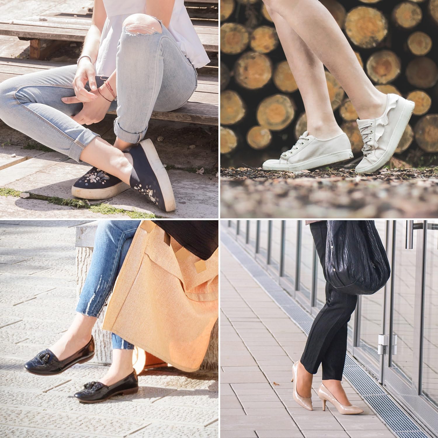 Thumbnail 5 de ILovDaisy 8 Paar Füßlinge Ballerina Socken Damen – Atmungsaktiv, Unsichtbar, Silikonpad, No Show