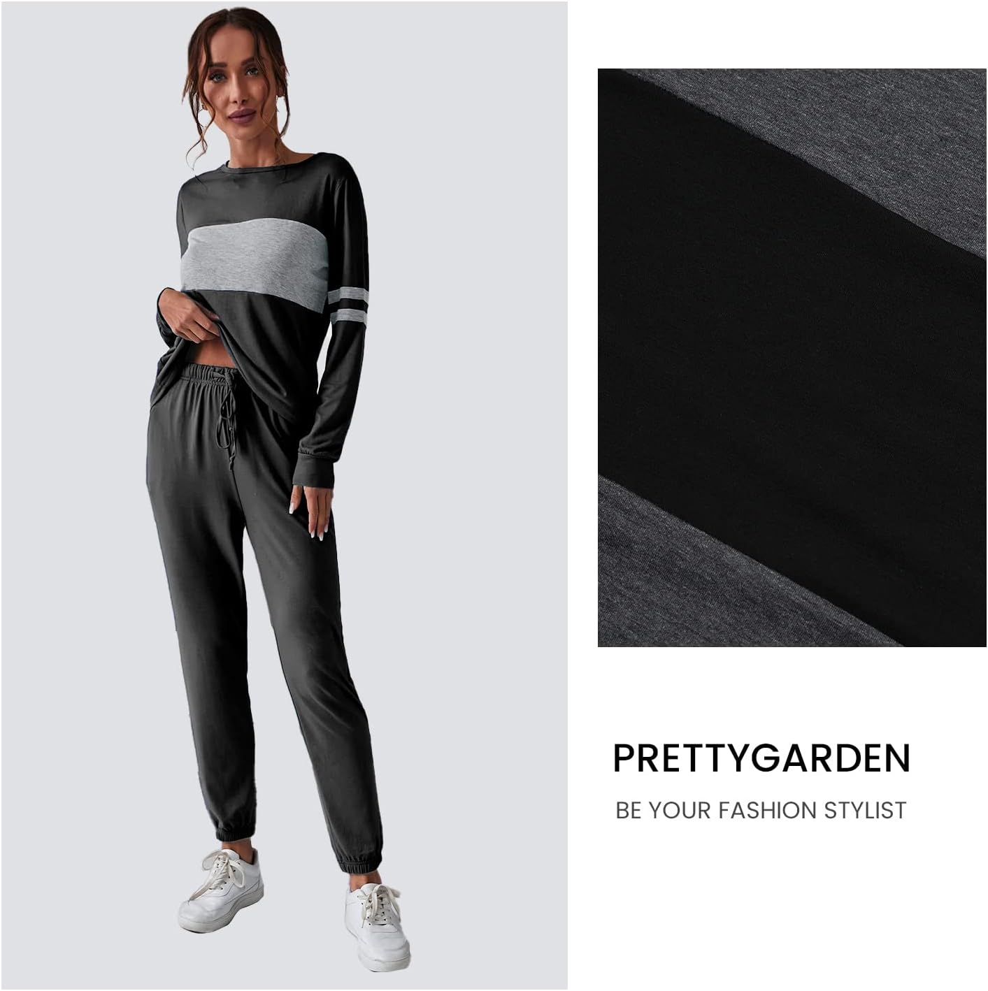 Detalle 1 de PRETTYGARDEN 2 Piece Lounge Set 2026 (Size S-XL)