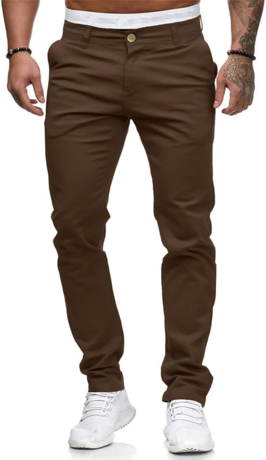 Thumbnail 3 de Mens Chinos Slim Fit Stretch 98% Cotton