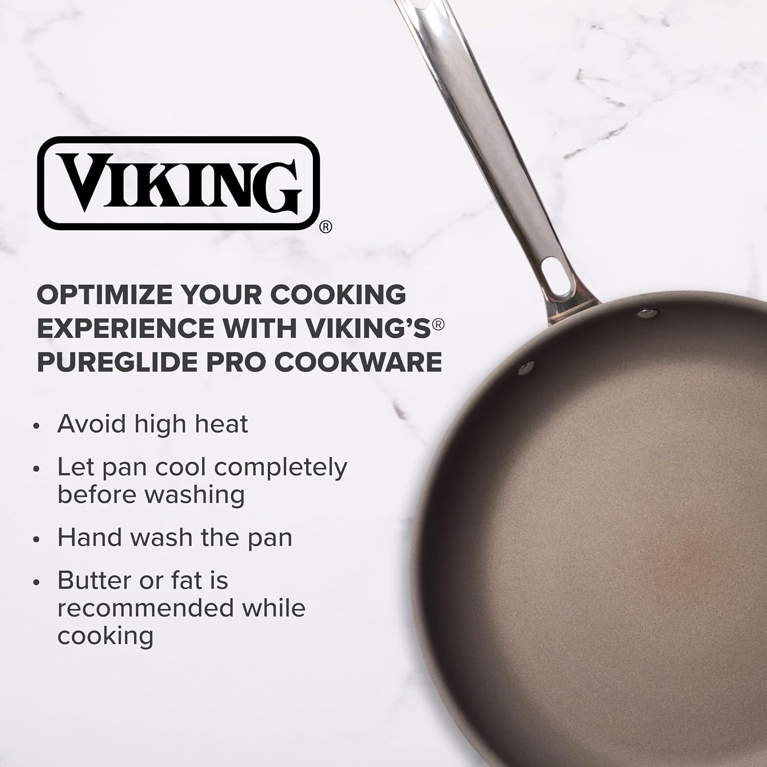 Thumbnail 6 de Viking PureGlide Pro 3-Ply 10-Piece Nonstick Cookware Set (PFAS-Free) — Induction & Oven Safe to 600F