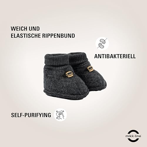 Thumbnail 5 de Mikk-line Chaussettes bébé laine anthracite ⚙
