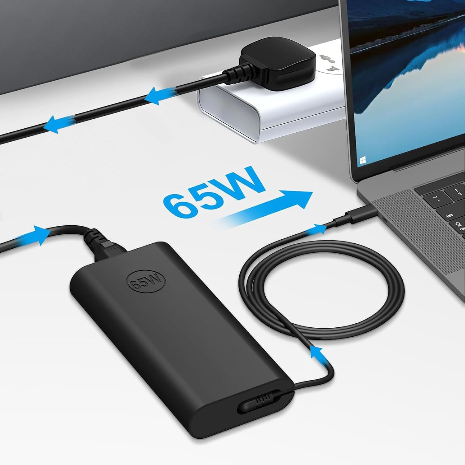 Thumbnail 2 de COOYA 65W USB-C Power Adapter for Dell Laptops: Practical USB-C Charger with Solid Compatibility