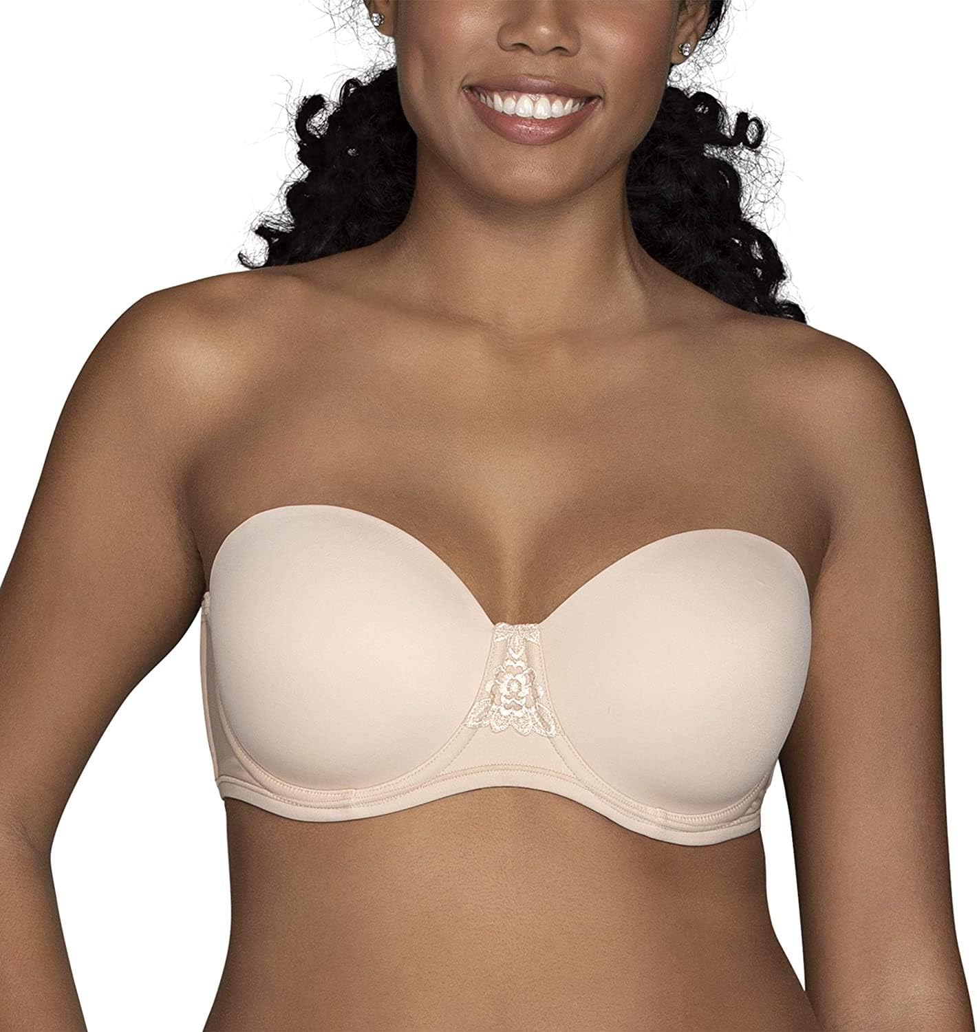 Detalle de Vanity Fair Women’s Beauty Back Smoothing Strapless Bra (Style 74380) with 4-Way Stretch & Removable Straps