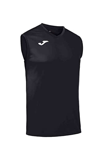 Detalle de Joma – Camiseta Deportiva Sin Manga Hombre L, ligera y transpirable, color Negro