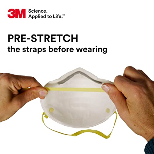 Detalle de 3M 8210 N95 Particulate Respirator (Pack of 20) – Lightweight, Two-Strap Cup Design