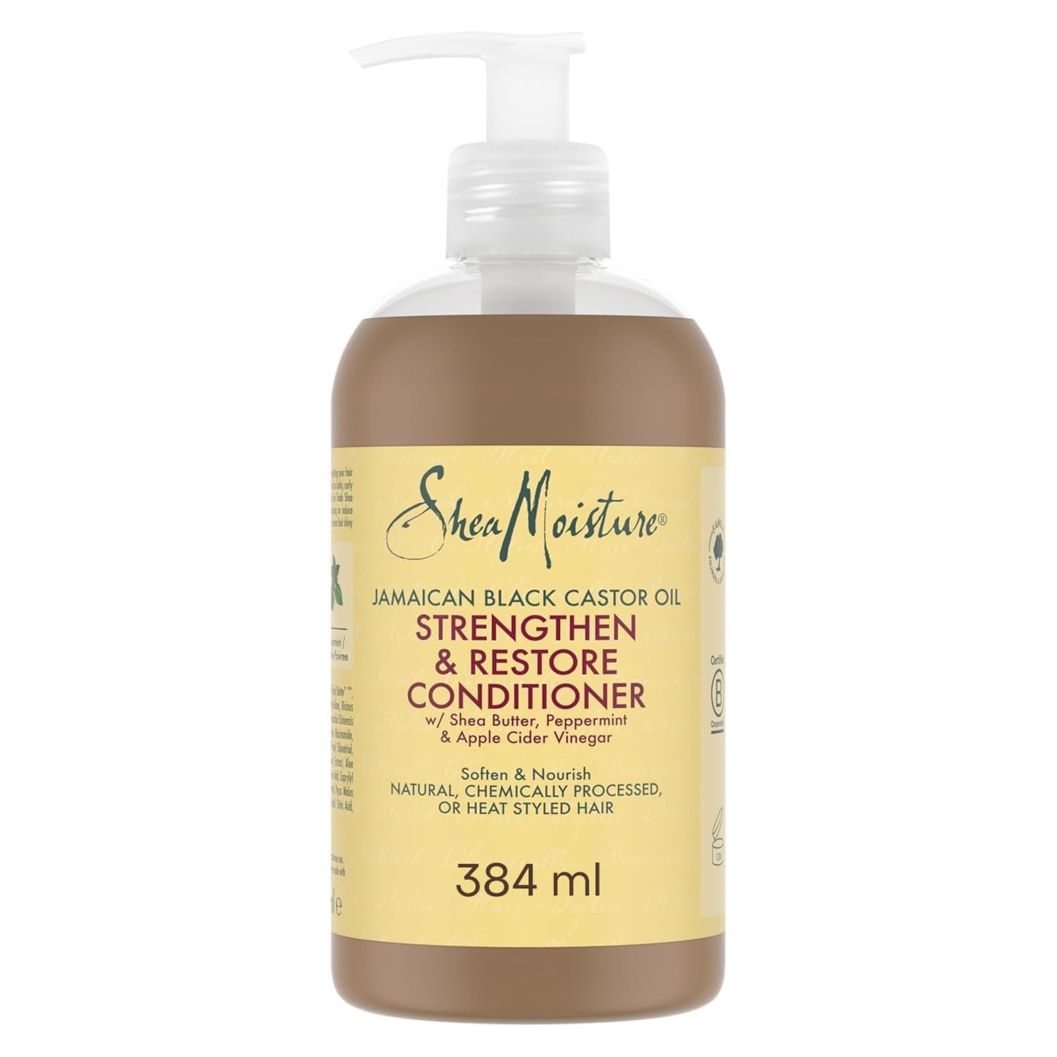 Thumbnail 5 de SheaMoisture Jamaican Black Castor Oil Strengthen & Restore Treatment Masque (Sheabutter/Pfefferminze/Apfelessig), 355 ml