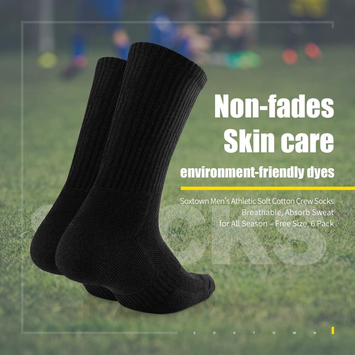 Detalle de SOX TOWN Cushioned Crew Socks