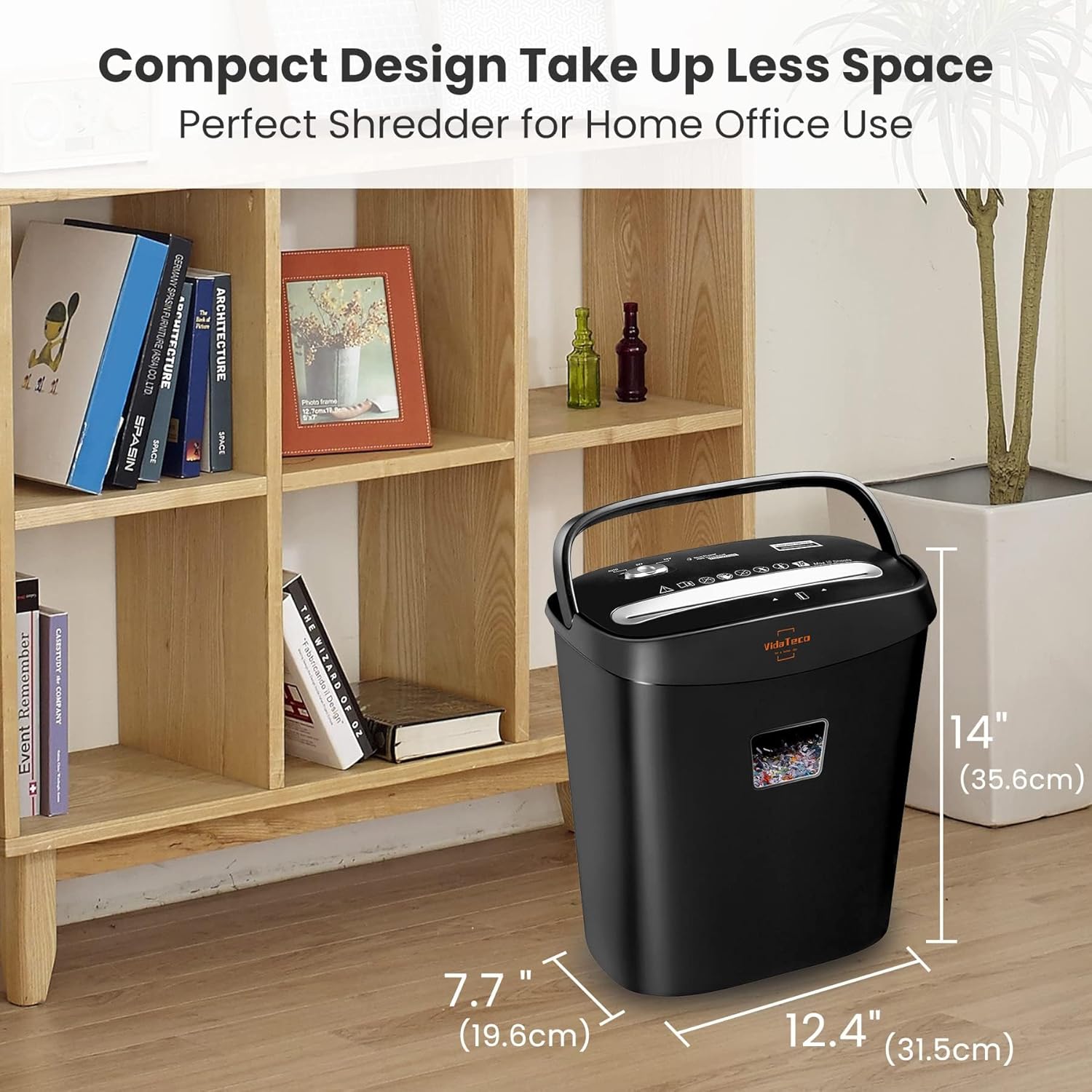 Thumbnail 6 de VidaTeco Micro-Cut Shredder 10‑sheet, P‑4 📠