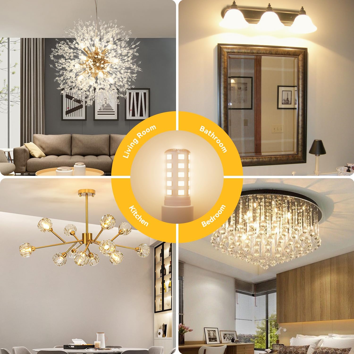 Thumbnail 5 de TJOY QGSDB G9 LED Bulbs, 3000K Dimmable, 450 Lumens, 12-Pack