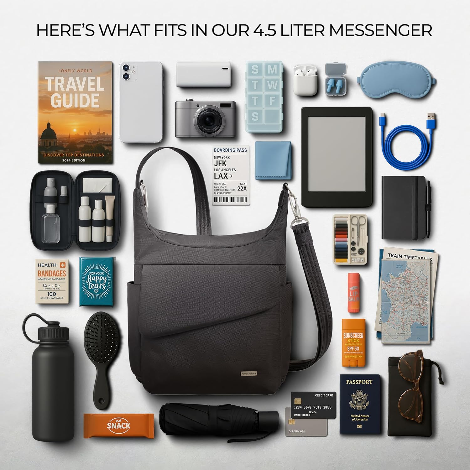 Thumbnail 5 de Travelon Anti-Theft Classic Messenger Bag