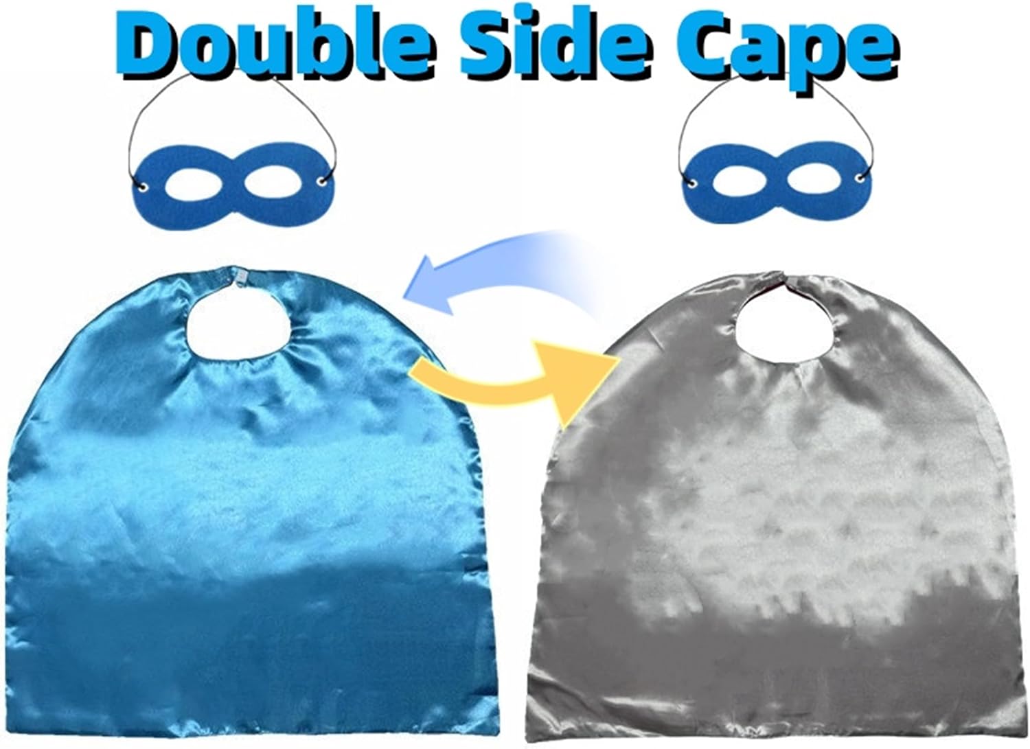 Detalle de AICOC Reversible Kids’ Cape and Mask Set for Halloween and Dress-Up