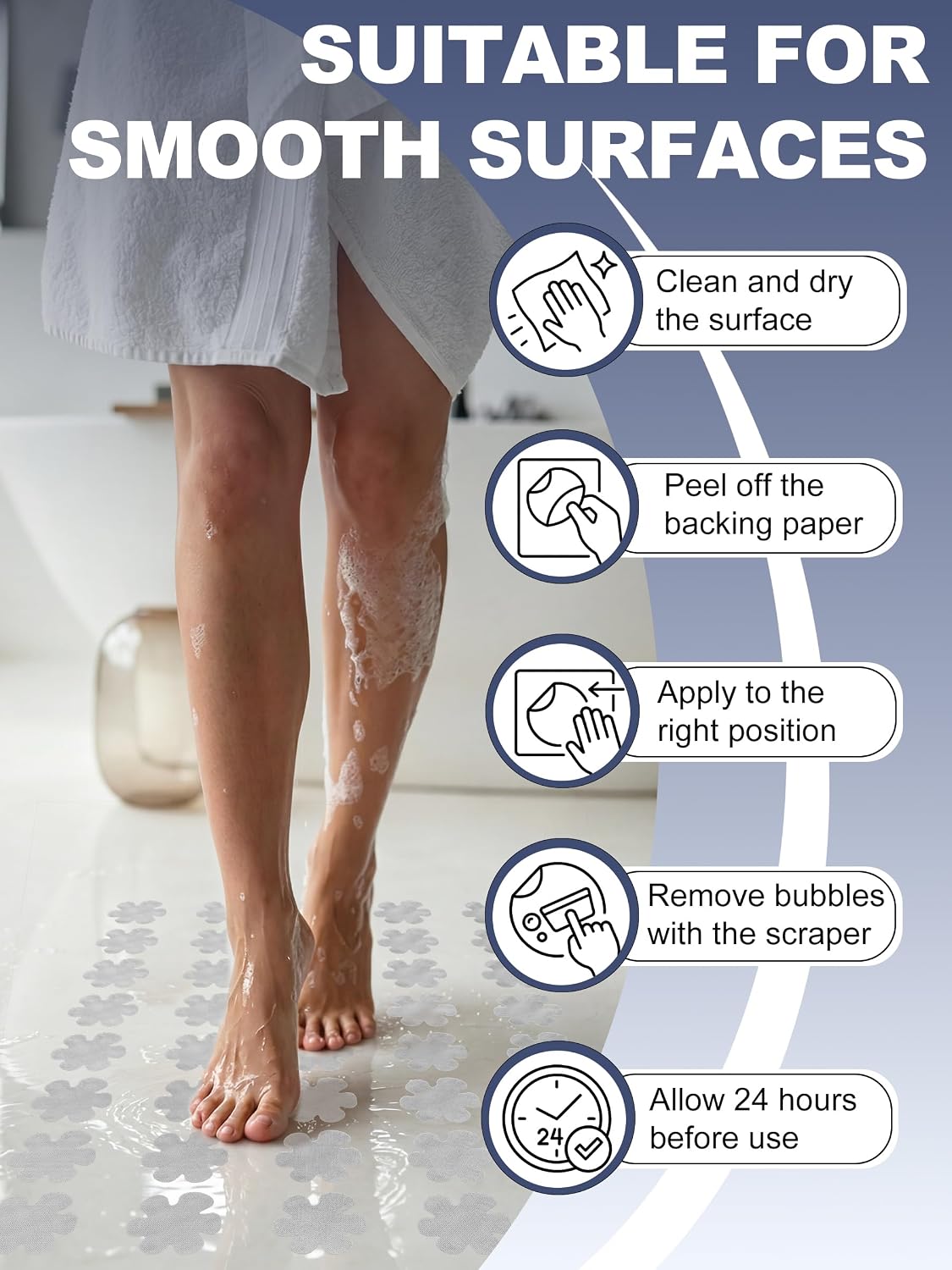 Thumbnail 6 de Secopad Bathtub Stickers, PEVA