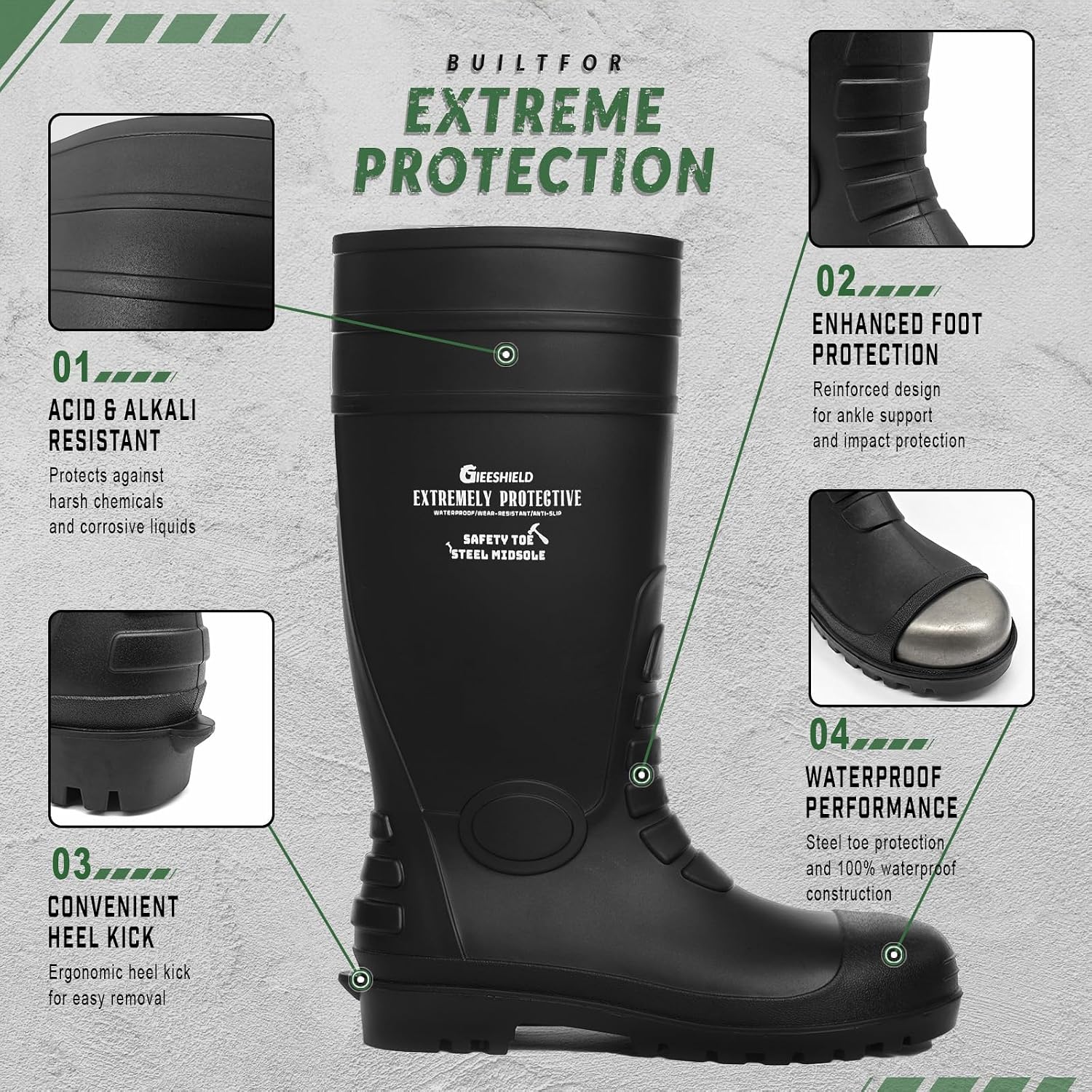 Thumbnail 4 de GIEESHIELD PVC Rain Boots