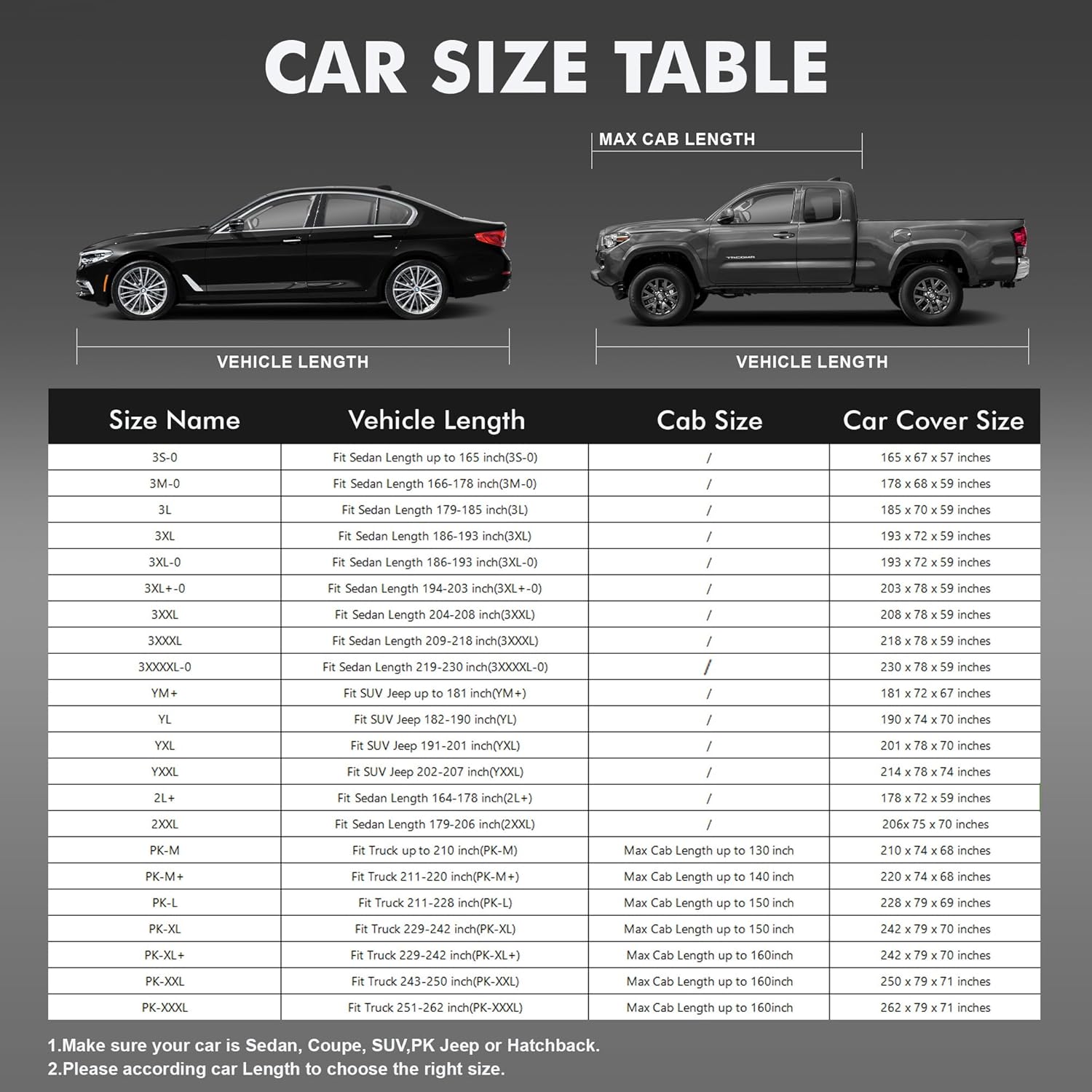 Thumbnail 6 de Tozaroa All-Weather Car Cover for Sedans (219–230 inch) with Anti-Scratch Lining, Windproof System, Sun Visor & Towel