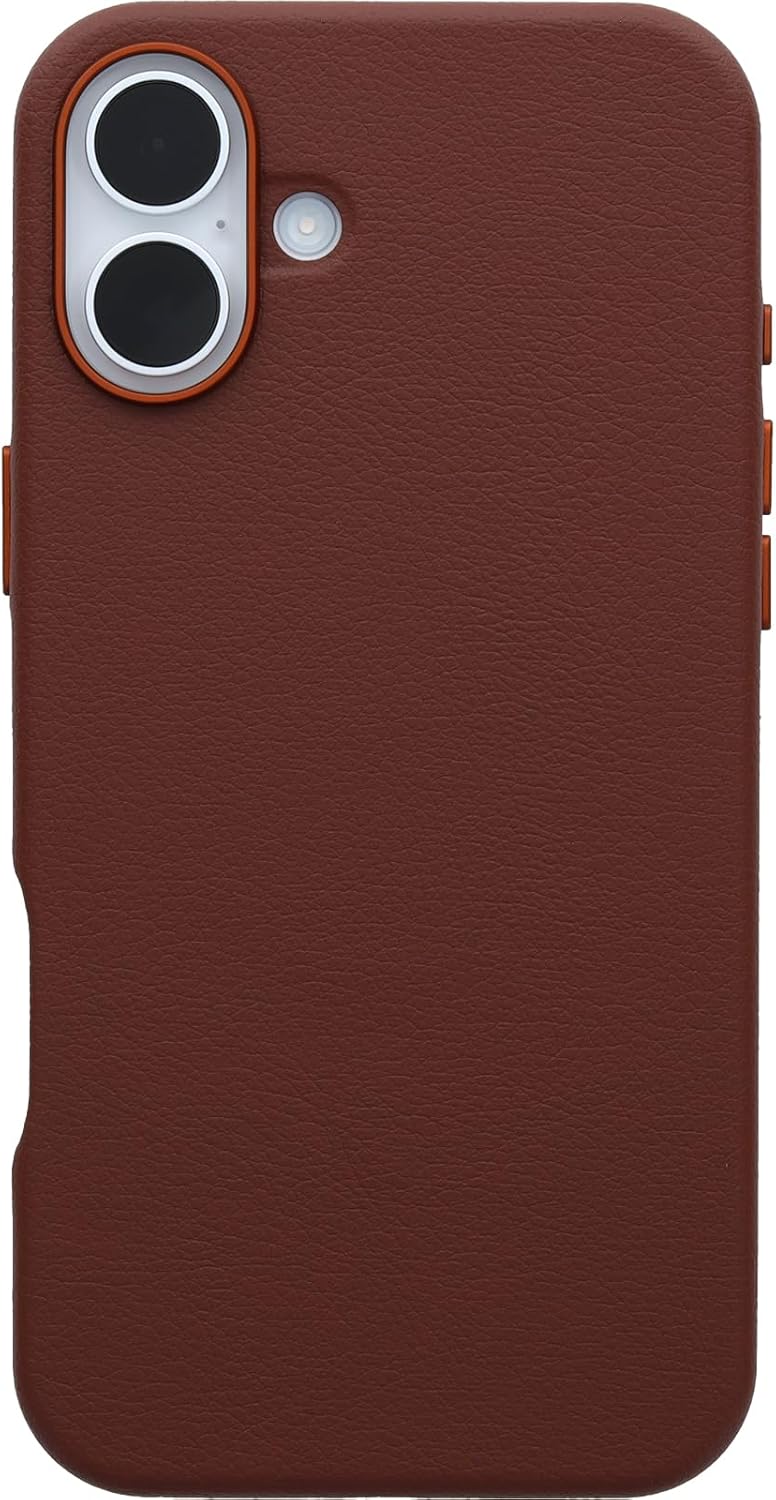 Thumbnail 1 de OtterBox Symmetry Series Cactus Leather MagSafe per iPhone 16 Plus – Custodia ultrasottile antiurto in pelle cactus