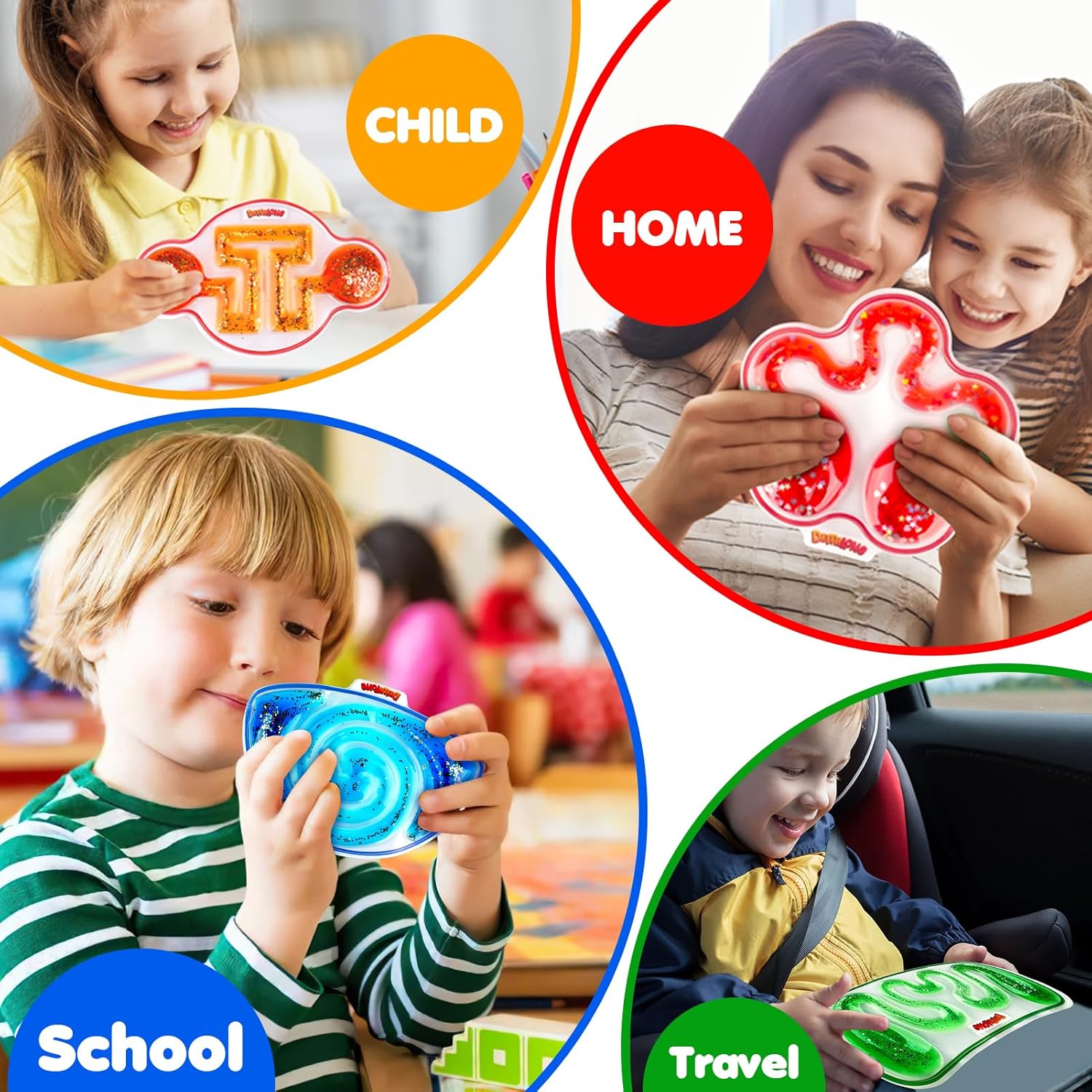 Detalle 2 de Squishy Sensory Toys 4-Pack
