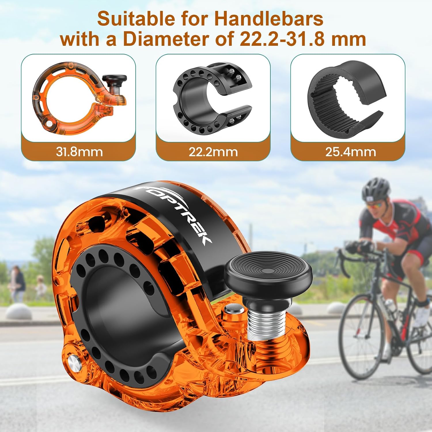 Detalle de Toptrek 110dB Bike Bell, 2025