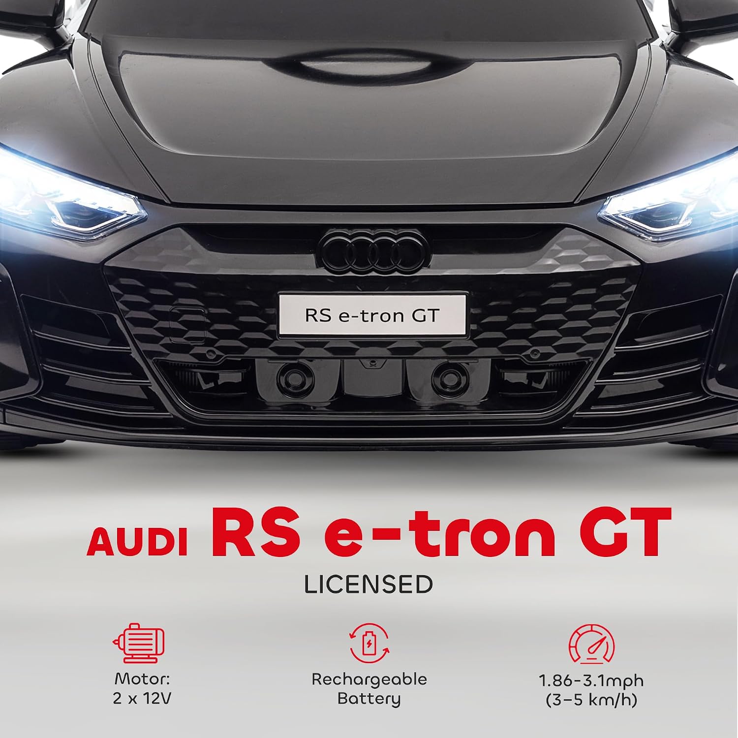 Thumbnail 2 de HOMCOM Audi RS e-tron GT Licensed 12V Ride-On Car for Kids