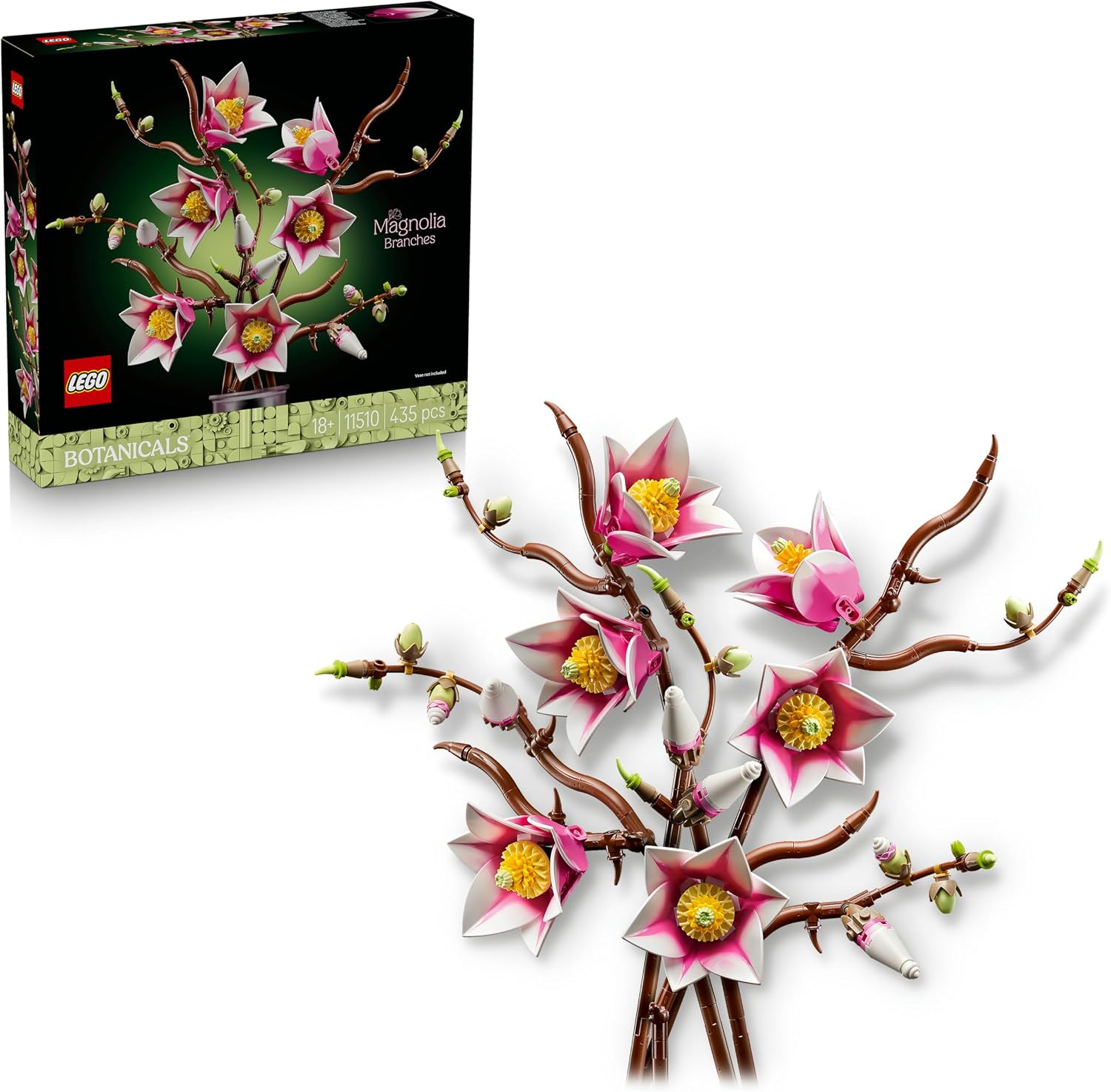 Detalle de LEGO Botanicals Magnolienzweige