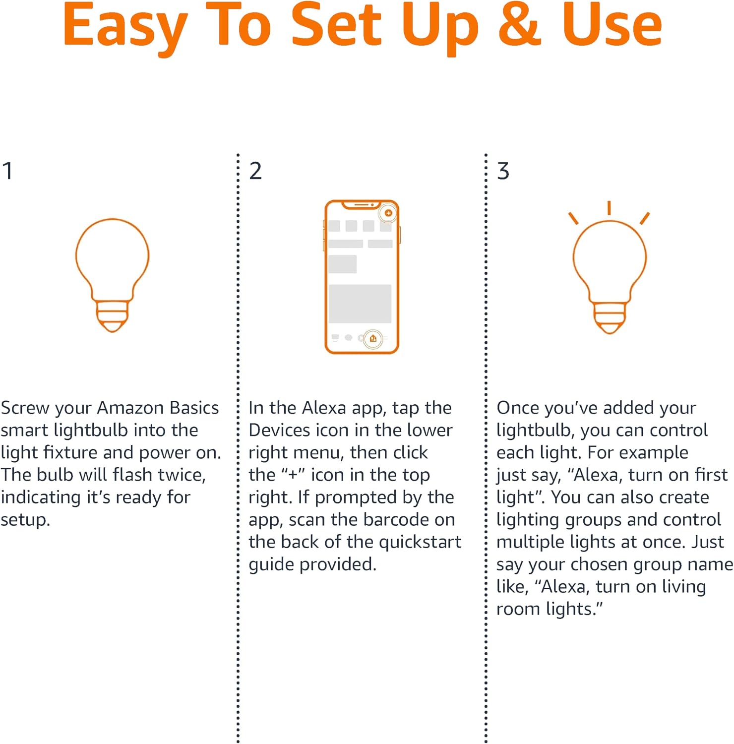 Thumbnail 4 de Amazon Basics Smart Dimmable LED Light Bulb, B22 Base, 8W (60W Equivalent) – Alexa Only