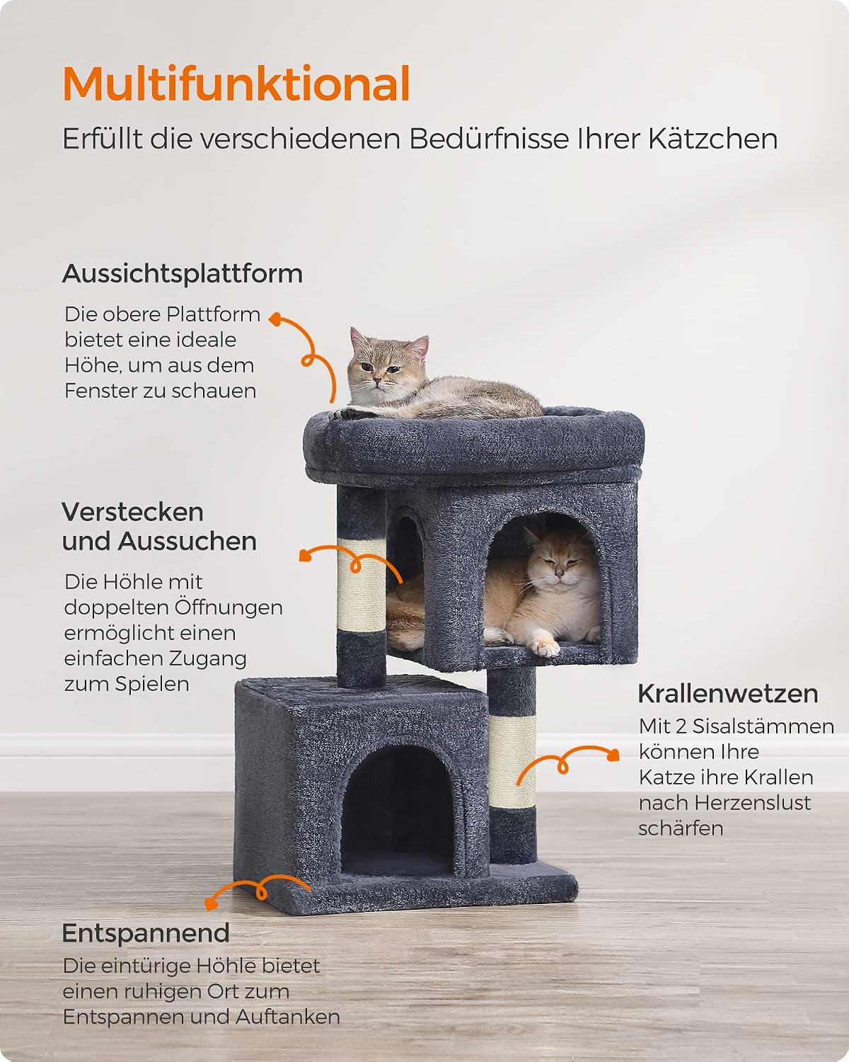 Thumbnail 4 de Feandrea Kratzbaum klein 67 cm Katzenbaum