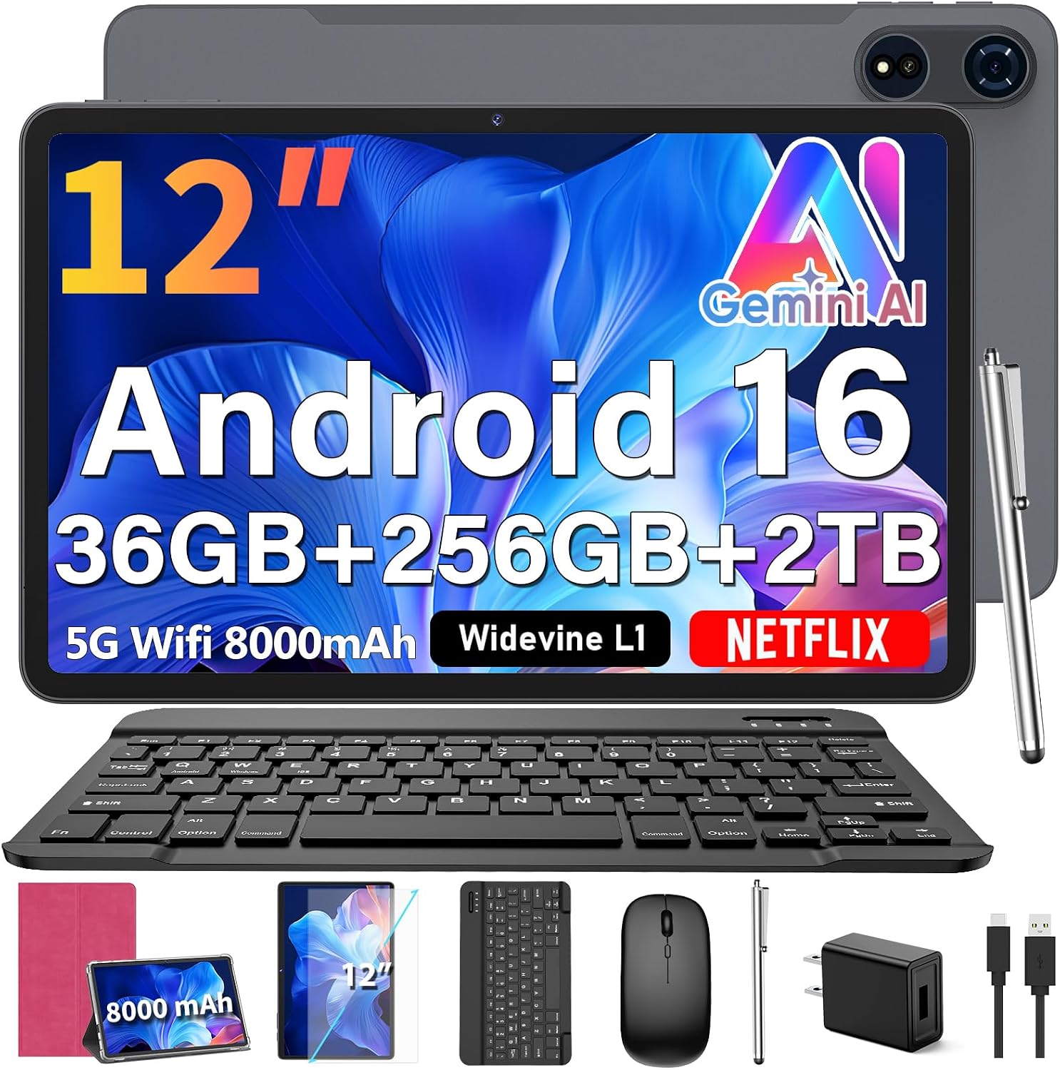 Detalle de Relndoo 12-inch Android tablet