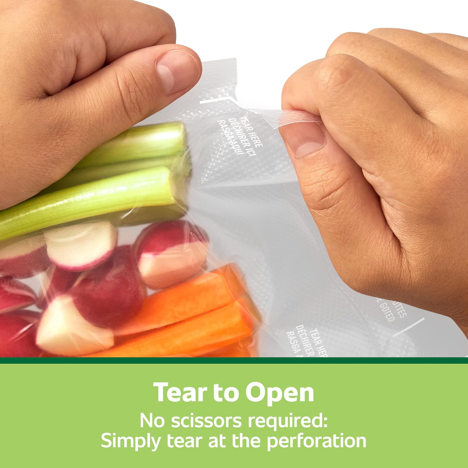 Detalle de FoodSaver Pint Pre-Cut Vacuum Sealer Bags, 473 mL, 27 Pack