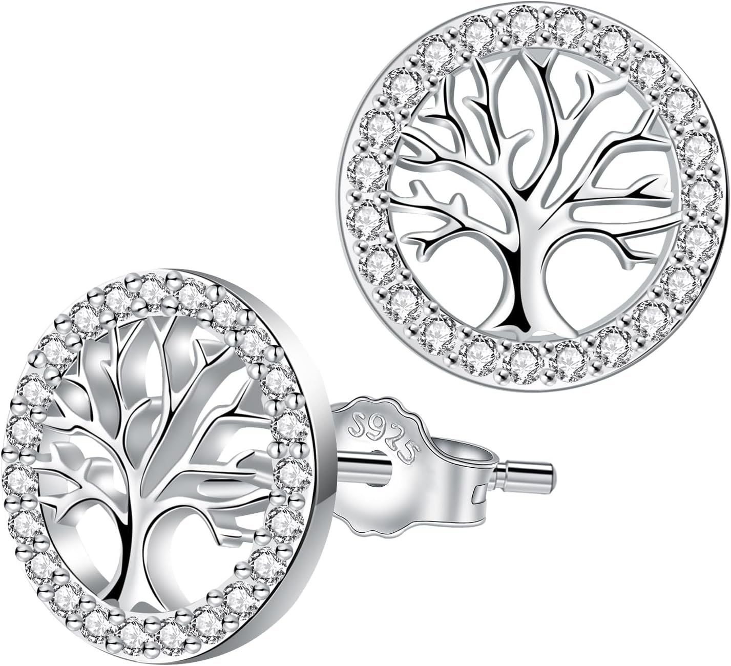 Thumbnail 6 de Micory Arbre de Vie Boucles d'oreilles 11×11 mm