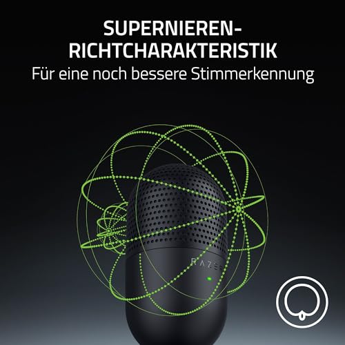 Detalle de Razer Seiren V3 Mini – Ultrakompaktes USB-Mikrofon für klare Sprache