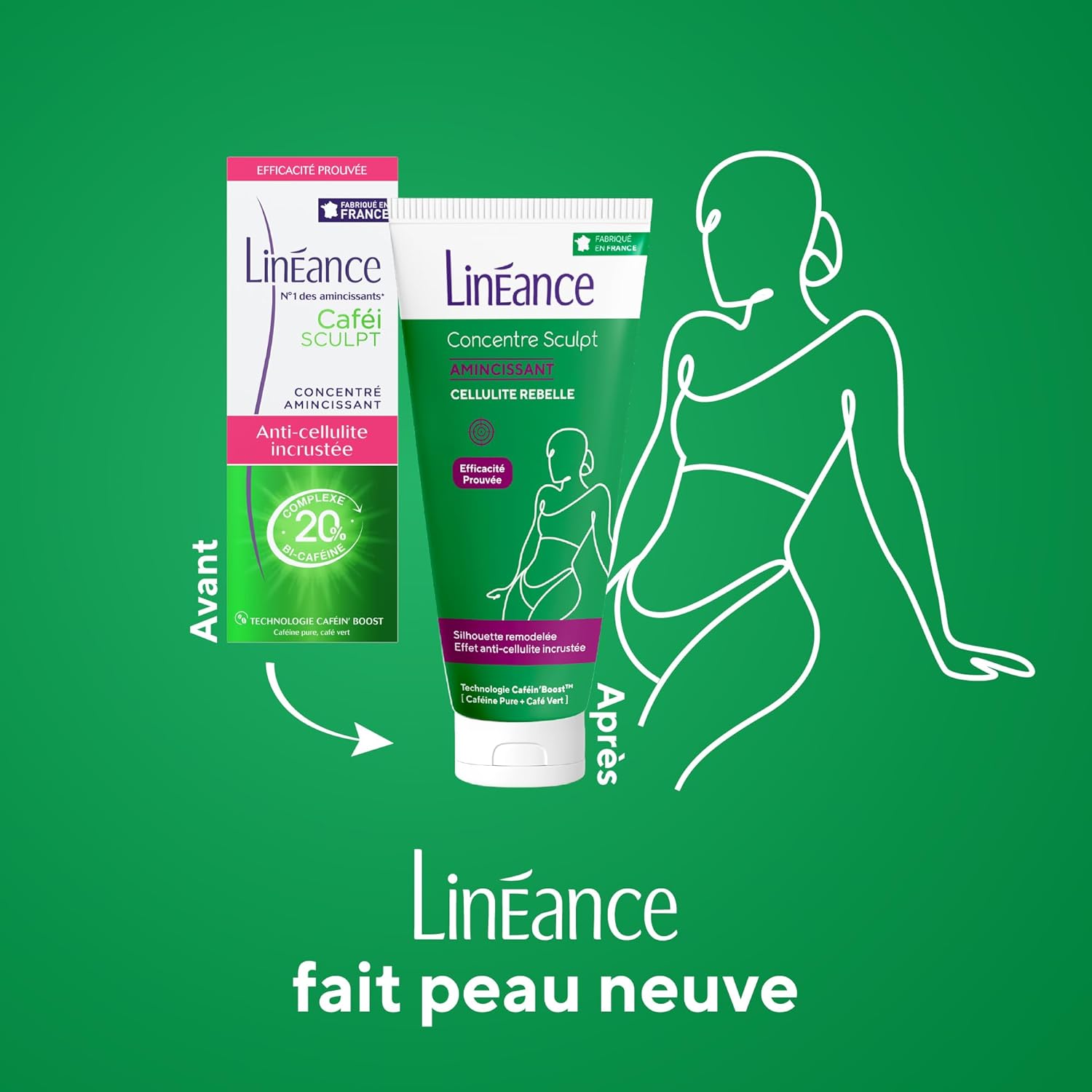 Detalle 2 de Linéance Caféi Sculpt Crème Anti-Cellulite 20%