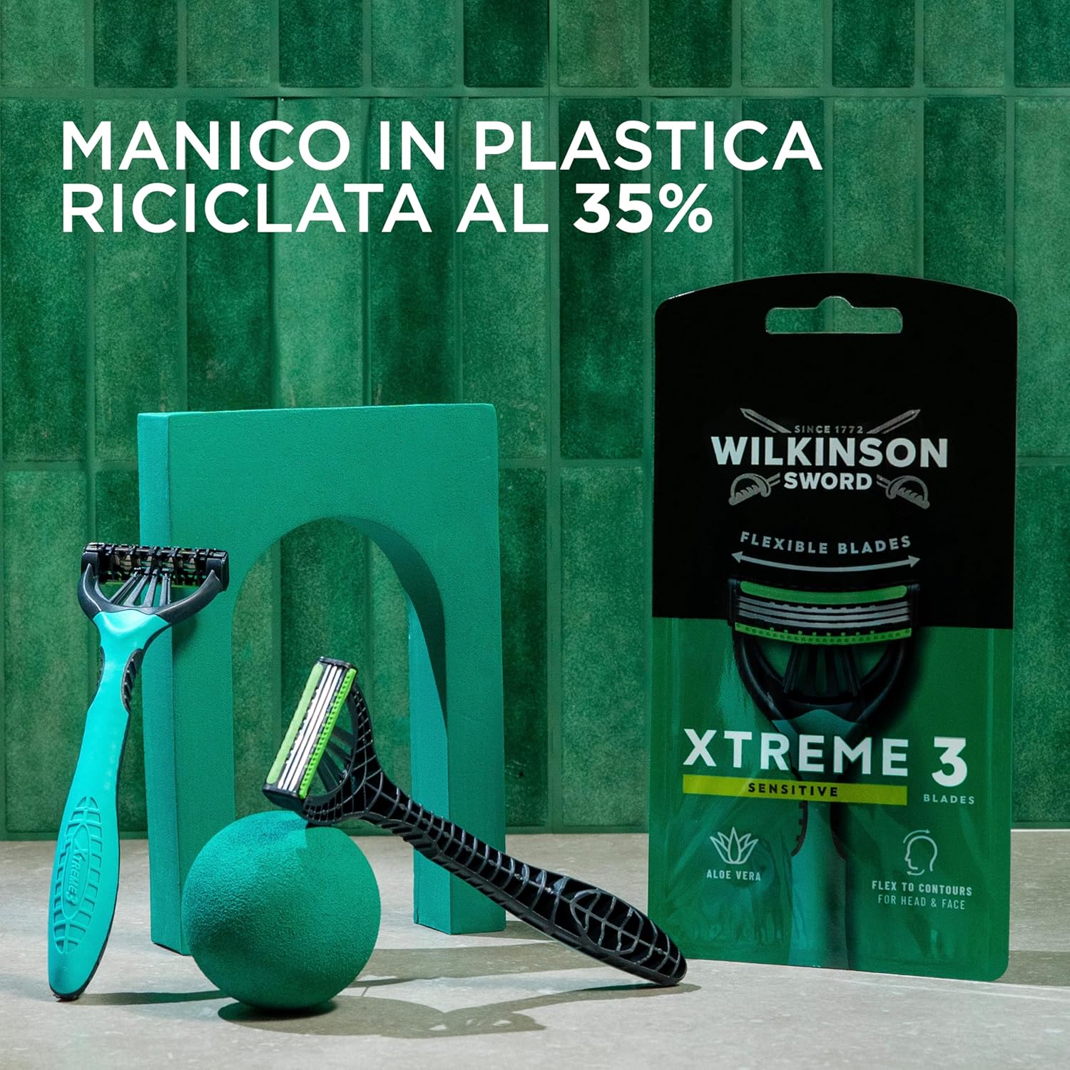 Thumbnail 6 de Wilkinson Sword Xtreme 3 Sensitive: rasoi usa e getta da uomo 16+8