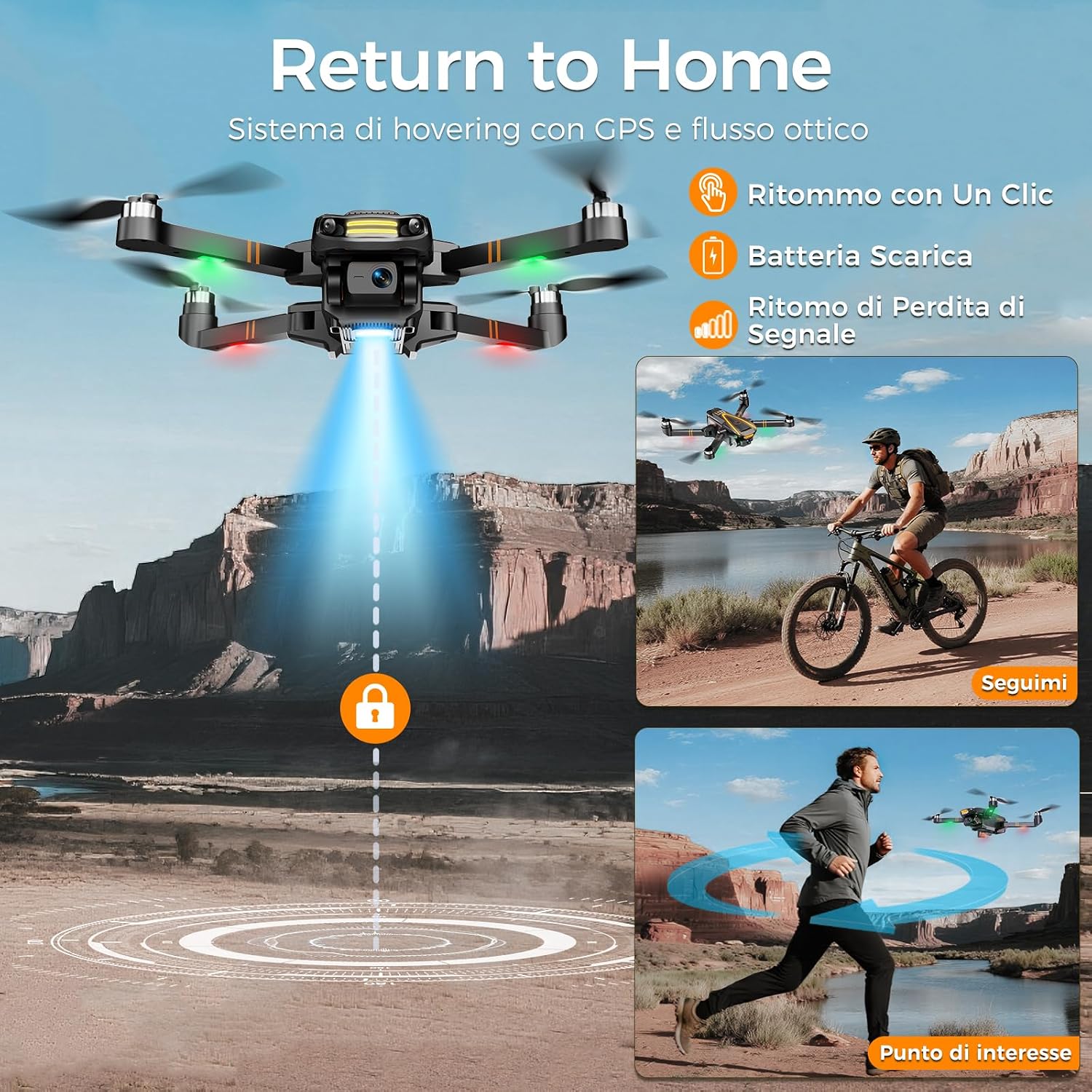 Detalle 2 de H11 GPS Drone con Telecamera 4K meno di 249g
