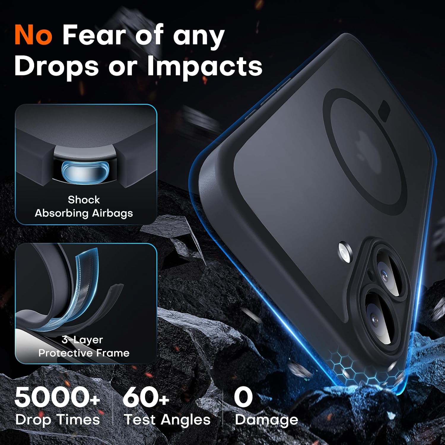 Thumbnail 4 de TOCOL Magnetic for iPhone 16 Case with Camera Control Button and Upgraded Camera Protection