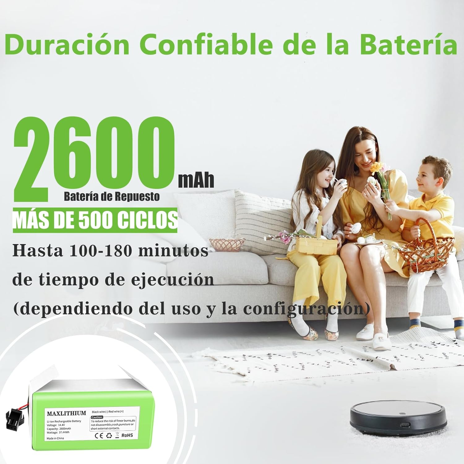 Thumbnail 1 de Batería 14.4V 2600mAh para Conga y Robovac