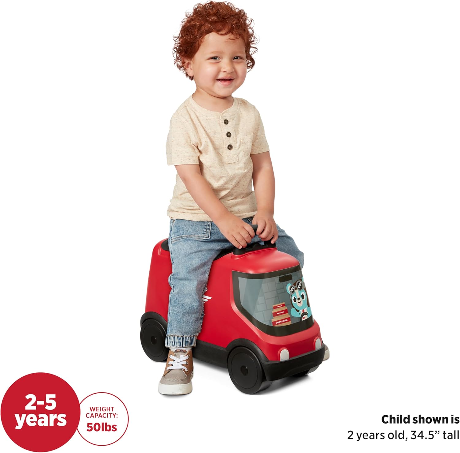 Thumbnail 2 de Radio Flyer Ride & Deliver Truck – Rutschfahrzeug für Kleinkinder ab 2 Jahren